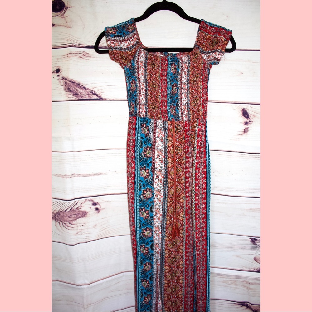 Multicolor band of gypsies dress